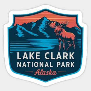 Majestic Lake Clark National Park Sticker